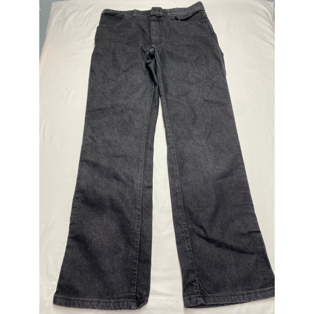 Wrangler 88150BK Mens Black Straight Leg Jeans Made in USA 36x32 (Fits 33x31.5)
